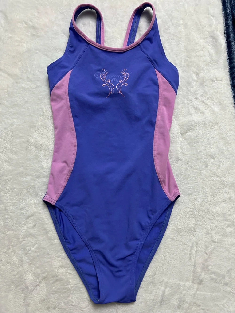 Purple & Pink One-Piece Swimsuit